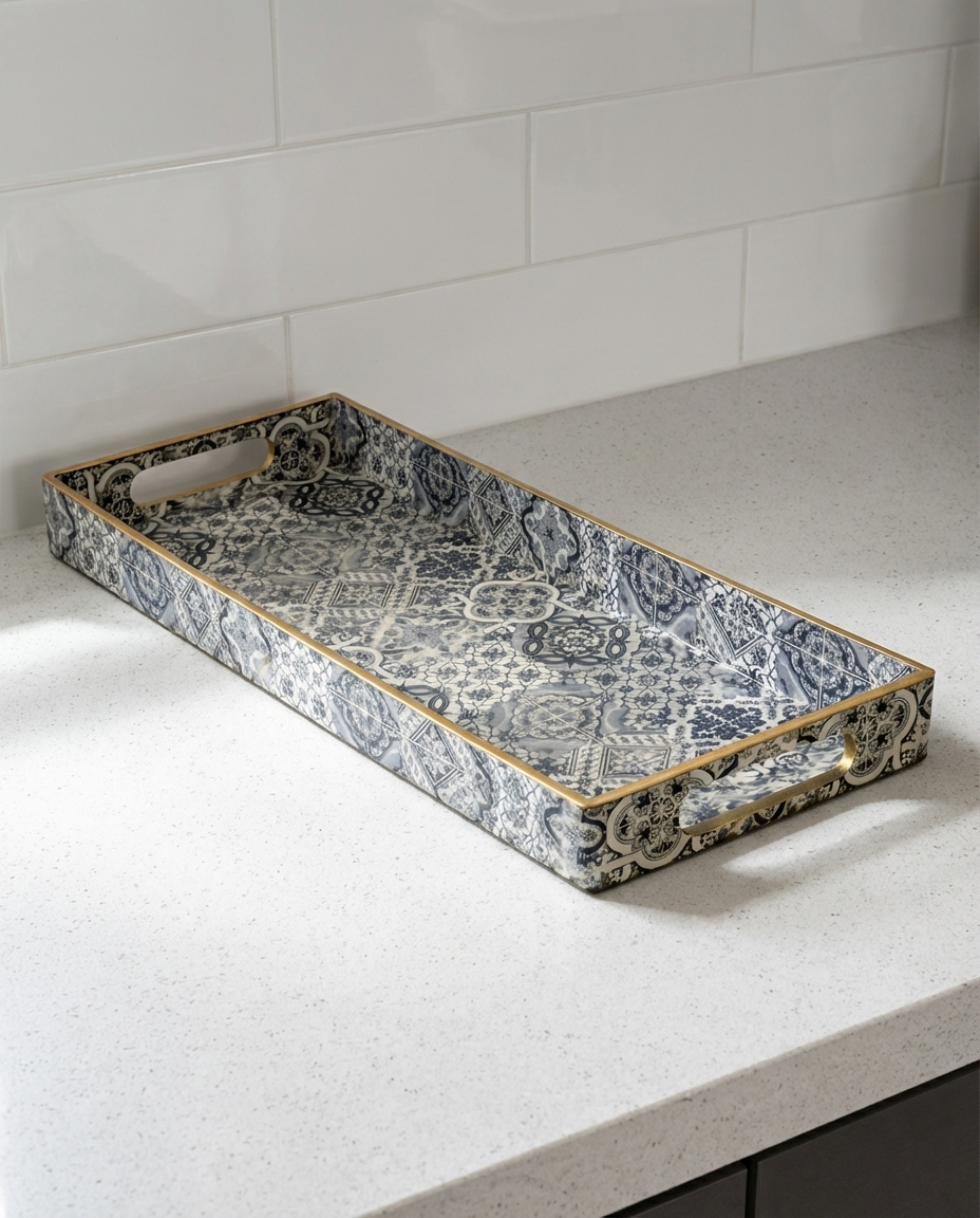 Mosaic Elegance Serving Tray "Melamine"