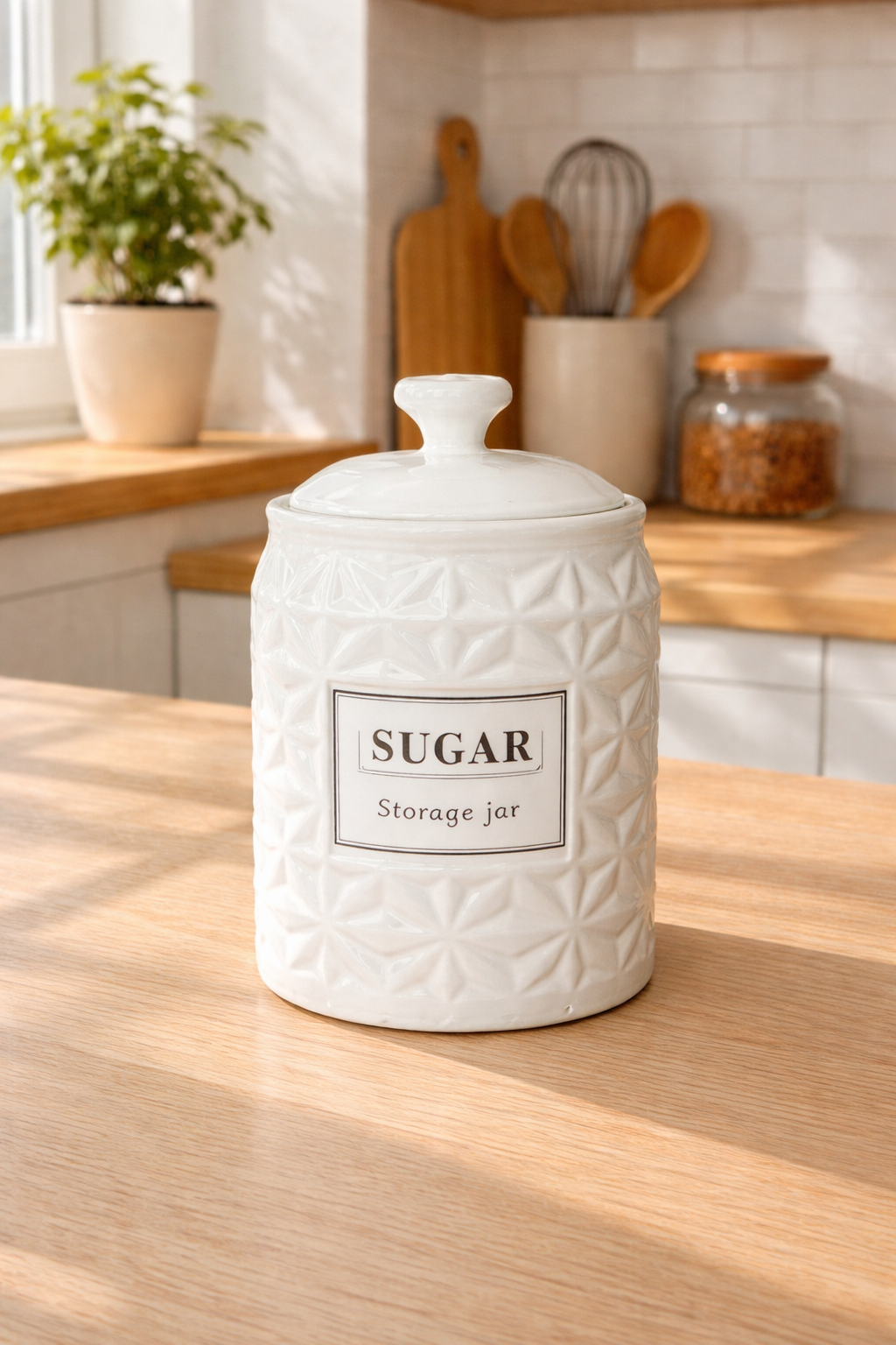 Ceramic Storage Jars Set – Coffee, Sugar & Tea