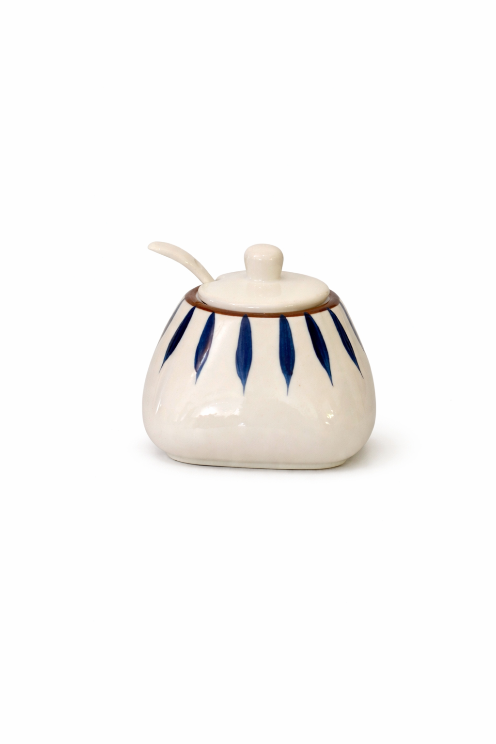 Ceramic Condiment Jar Set with Tray