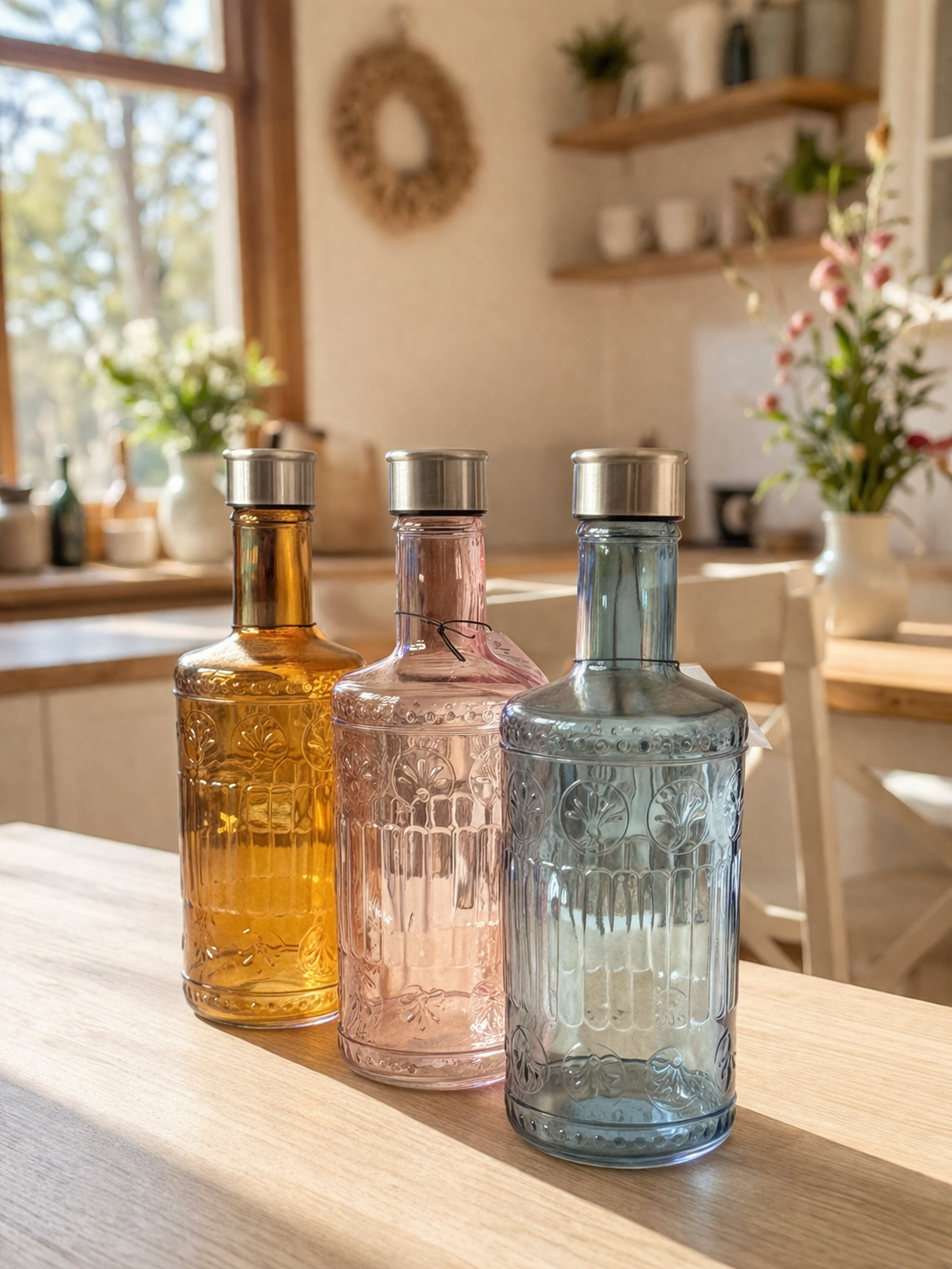 Crystal Bottle Set – Trio Collection
