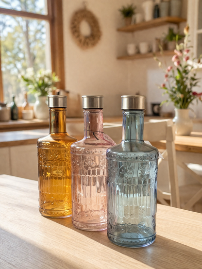 Crystal Bottle Set – Trio Collection