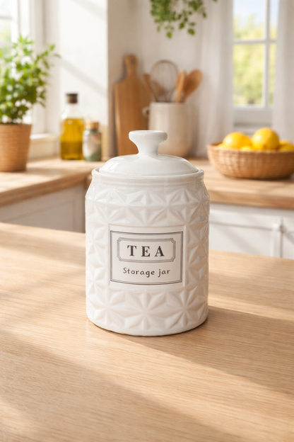 Ceramic Storage Jars Set – Coffee, Sugar & Tea