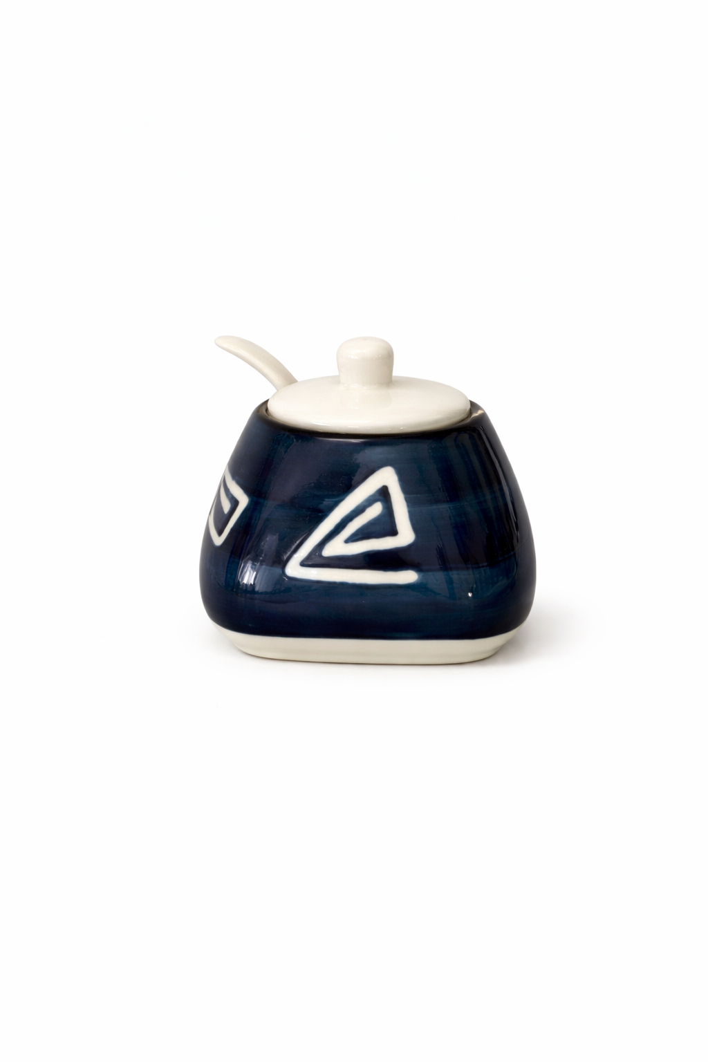 Ceramic Condiment Jar Set with Tray