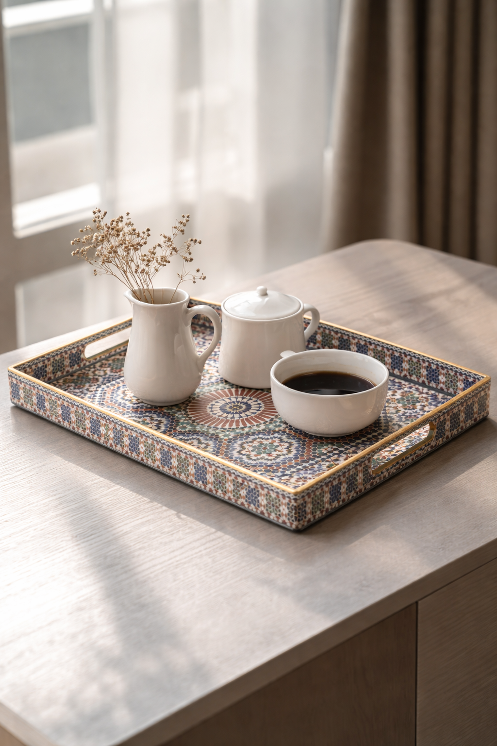 Andalusi Mosaic Tray "Melamine"
