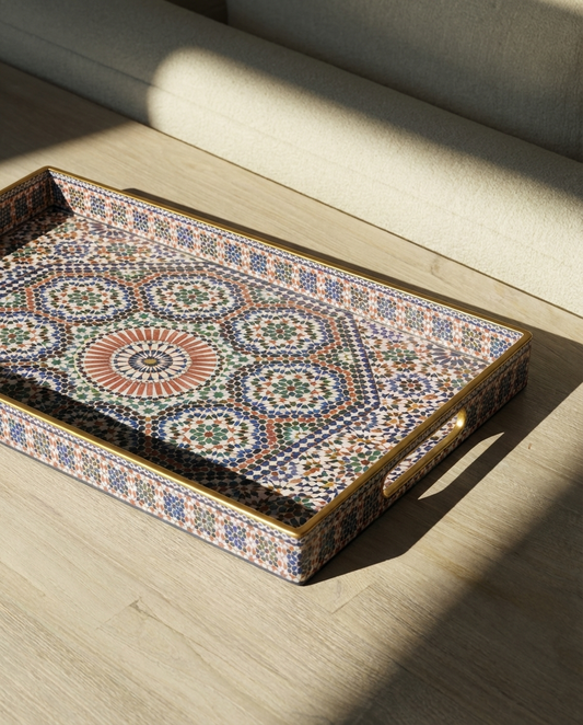 Andalusi Mosaic Tray "Melamine"