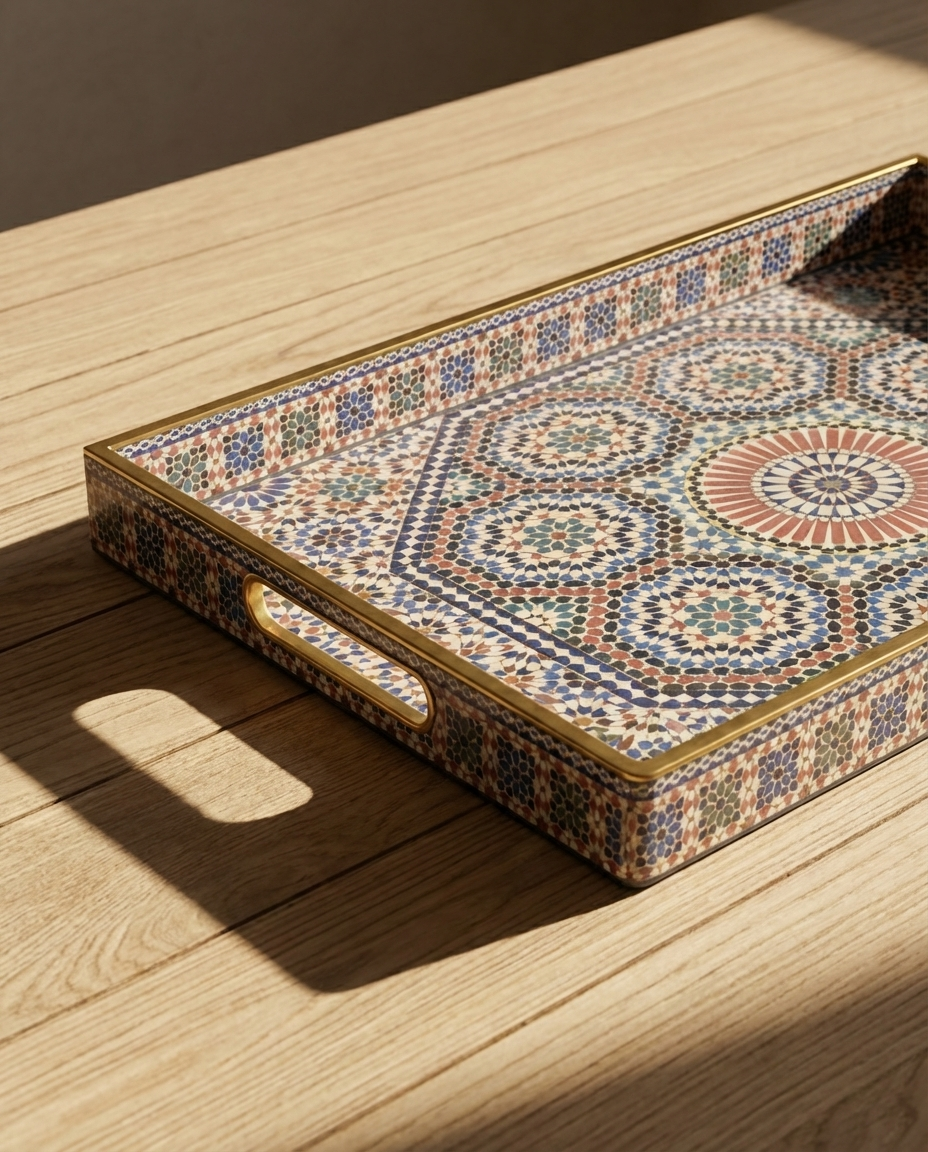 Andalusi Mosaic Tray "Melamine"