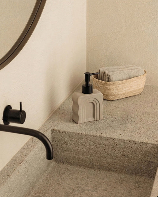 Arch Design Soap Dispenser Beige